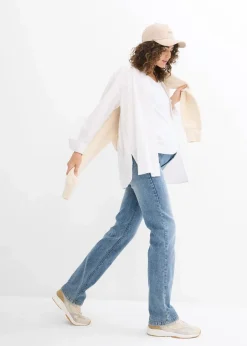 Damen bonprix Bekleidung·Blazer|Nachhaltigere Materialien|2-in-1 Umstandsjeans für die Schwangerschaft und danach, Straight