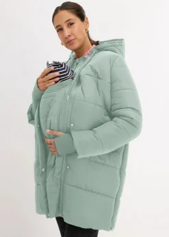 Damen bonprix Nachhaltigere Materialien|Umstandsmode|3-in-1 Umstandsmantel mit Trageeinsatz