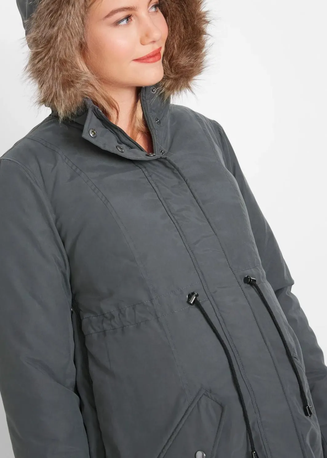 Damen bonprix Umstandsmode|Bekleidung·Blazer|3-in-1 Umstandsparka mit Trageeinsatz