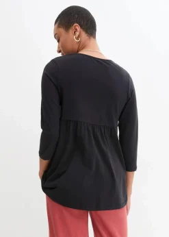 Damen bonprix Bekleidung·Blazer|Nachhaltigere Materialien|2-in-1 Umstandsshirt und Stillshirt aus Bio-Baumwolle