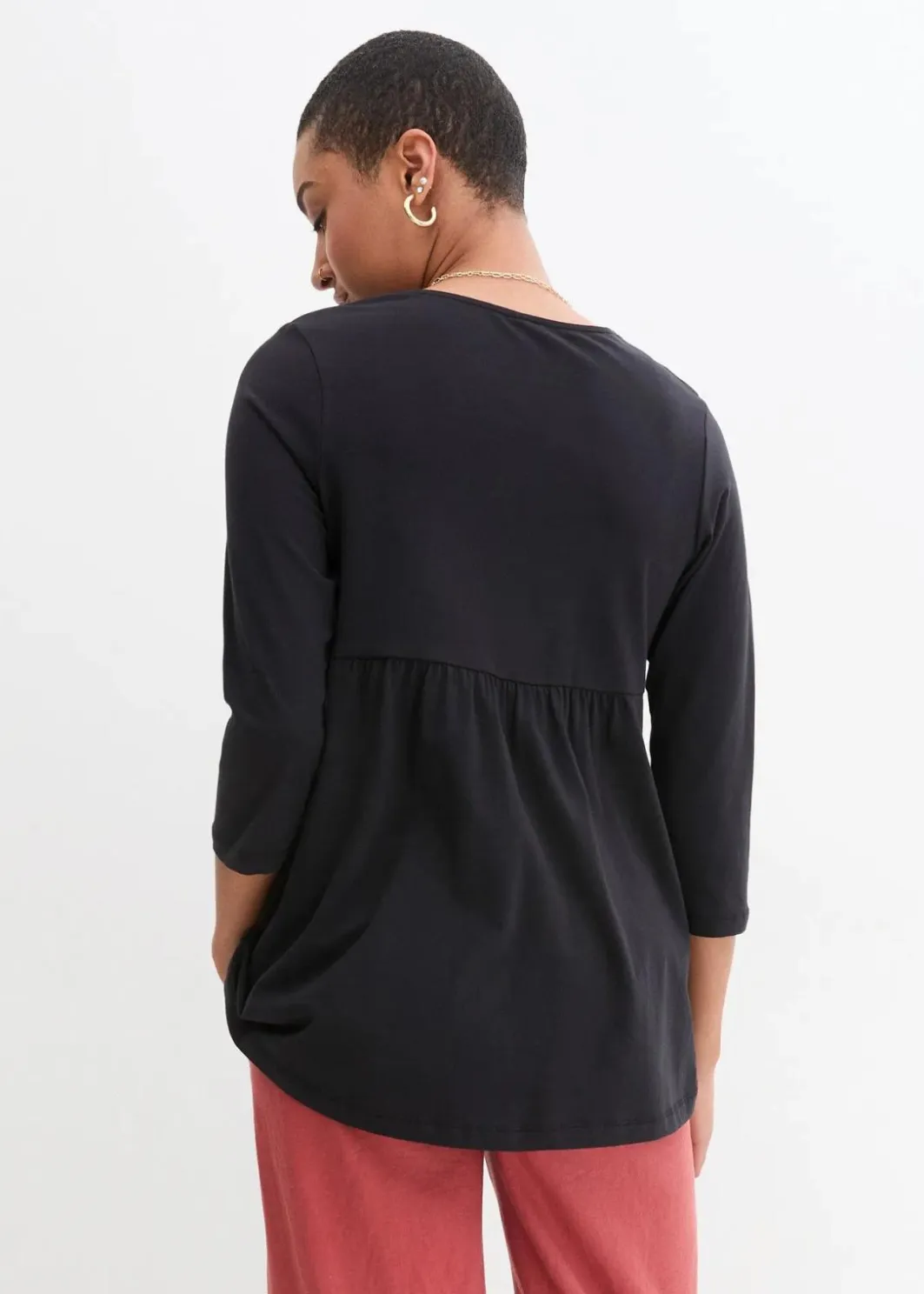 Damen bonprix Bekleidung·Blazer|Nachhaltigere Materialien|2-in-1 Umstandsshirt und Stillshirt aus Bio-Baumwolle