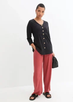 Damen bonprix Bekleidung·Blazer|Nachhaltigere Materialien|2-in-1 Umstandsshirt und Stillshirt aus Bio-Baumwolle