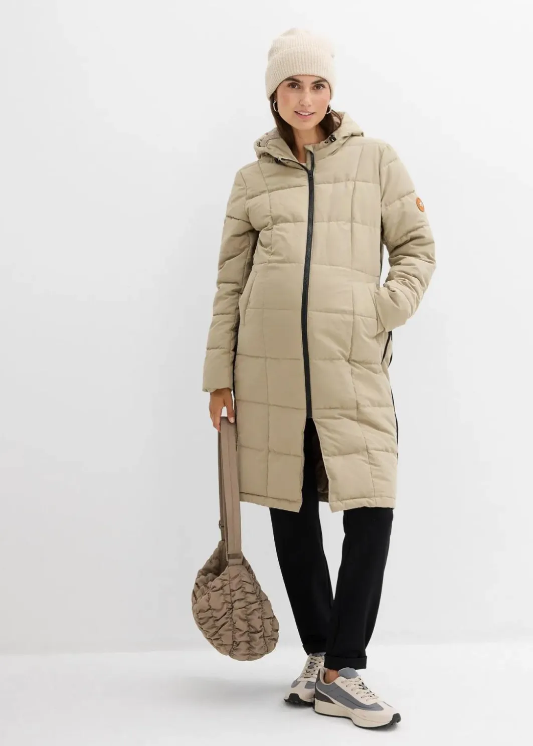 Sale 3-in-1 Umstandssteppmantel und Tragemantel mit recyceltem Polyester Damen Bekleidung·Blazer|Nachhaltigere Materialien