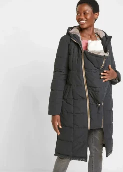 Damen bonprix Umstandsmode|Nachhaltigere Materialien|3-in-1 Umstandssteppmantel und Tragemantel mit recyceltem Polyester