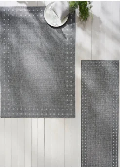 Hot In- und Outdoor Teppich mit umlaufender Bordüre Sehr Beliebt|Flachgewebe-Teppiche
