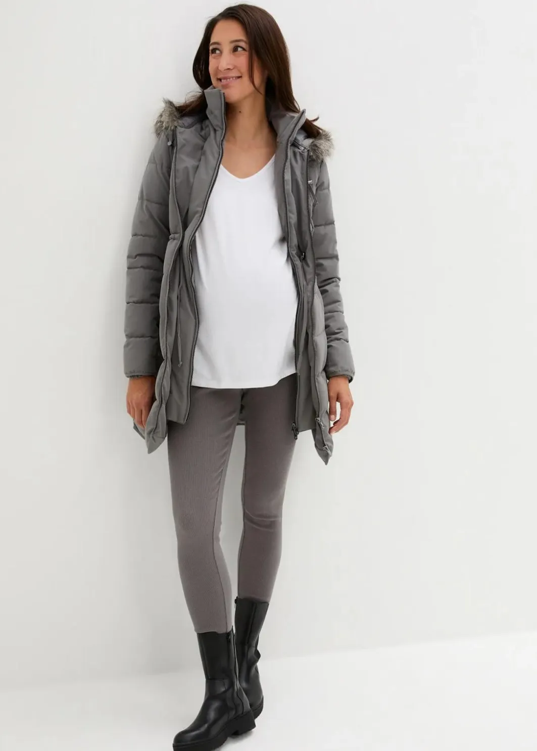 Clearance 3-in-1 warm wattierte Umstands- und Tragejacke Damen Umstandsmode|Bekleidung·Blazer