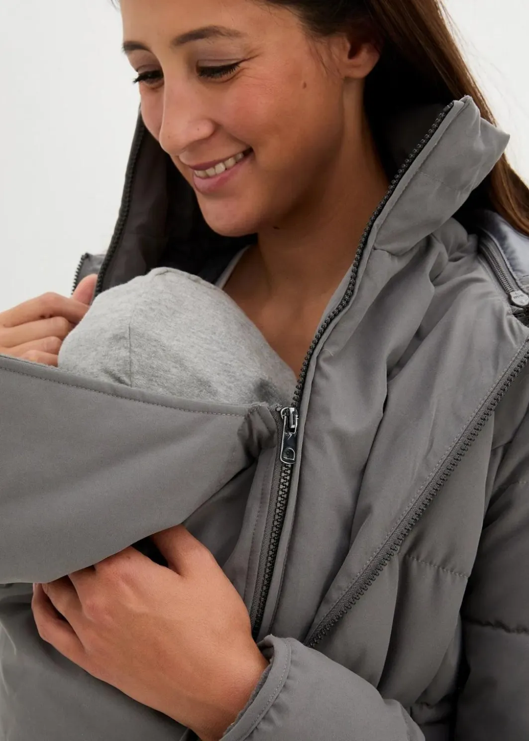 Clearance 3-in-1 warm wattierte Umstands- und Tragejacke Damen Umstandsmode|Bekleidung·Blazer
