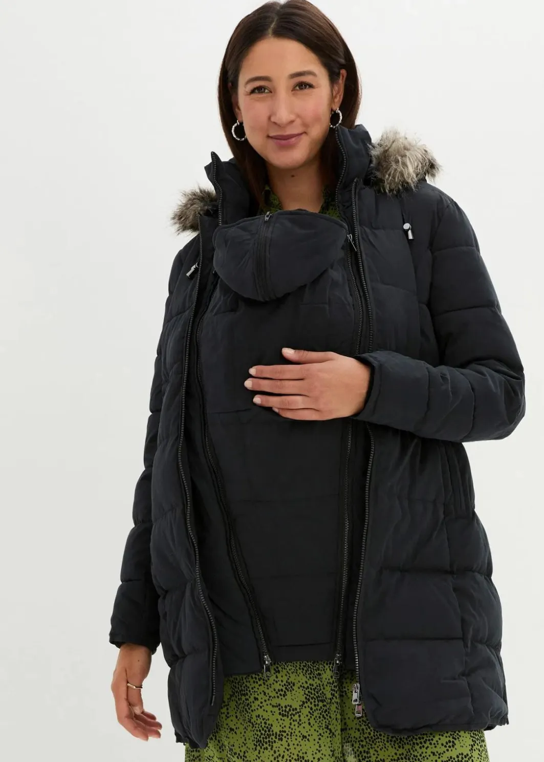Hot 3-in-1 warm wattierte Umstands- und Tragejacke Damen Bekleidung·Blazer|Umstandsmode