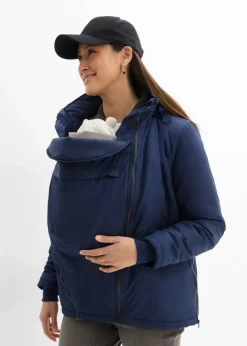 Damen bonprix Bekleidung·Blazer|Umstandsmode|3-in-1 wasserabweisende Umstandsjacke mit Trageeinsatz