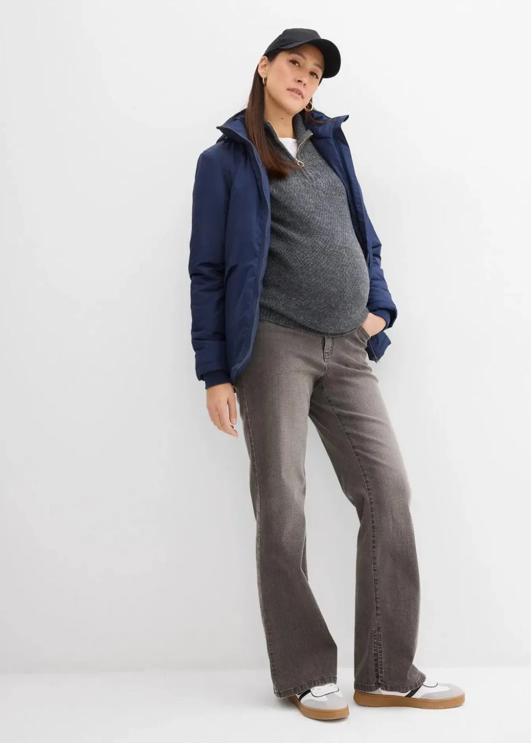 Damen bonprix Bekleidung·Blazer|Umstandsmode|3-in-1 wasserabweisende Umstandsjacke mit Trageeinsatz
