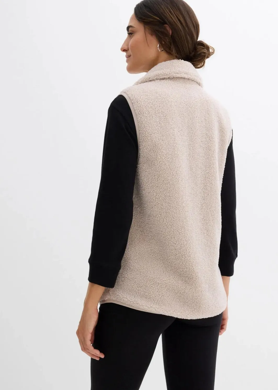 Damen bonprix Bekleidung·Blazer|Umstandsmode|3-in-1 weiche Umstands-und Trageweste aus Teddyfleece