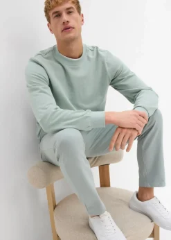 Discount innen weich angeraute Jogginghose mit geradem Saum Herren Sweat|Hosen