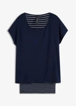 Damen bonprix Nachhaltigere Materialien|Shirts & Tops|2-in-1-Shirt