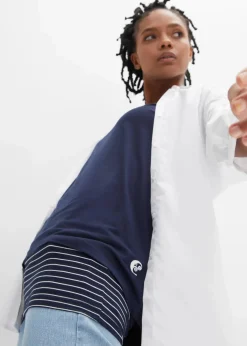 Damen bonprix Nachhaltigere Materialien|Shirts & Tops|2-in-1-Shirt