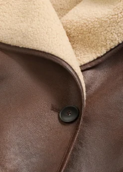 Damen bonprix Bekleidung·Hosen|Jacken & Mäntel|Jacke aus Lammfellimitat