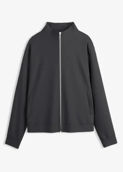 Damen bonprix Shirts & Tops|Basics|Jacke in Scuba Qualität mit Reißverschluss