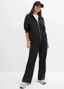 Damen bonprix Shirts & Tops|Basics|Jacke in Scuba Qualität mit Reißverschluss