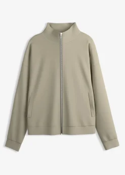 Outlet Jacke in Scuba Qualität mit Reißverschluss Damen Bekleidung·Röcke|Basics