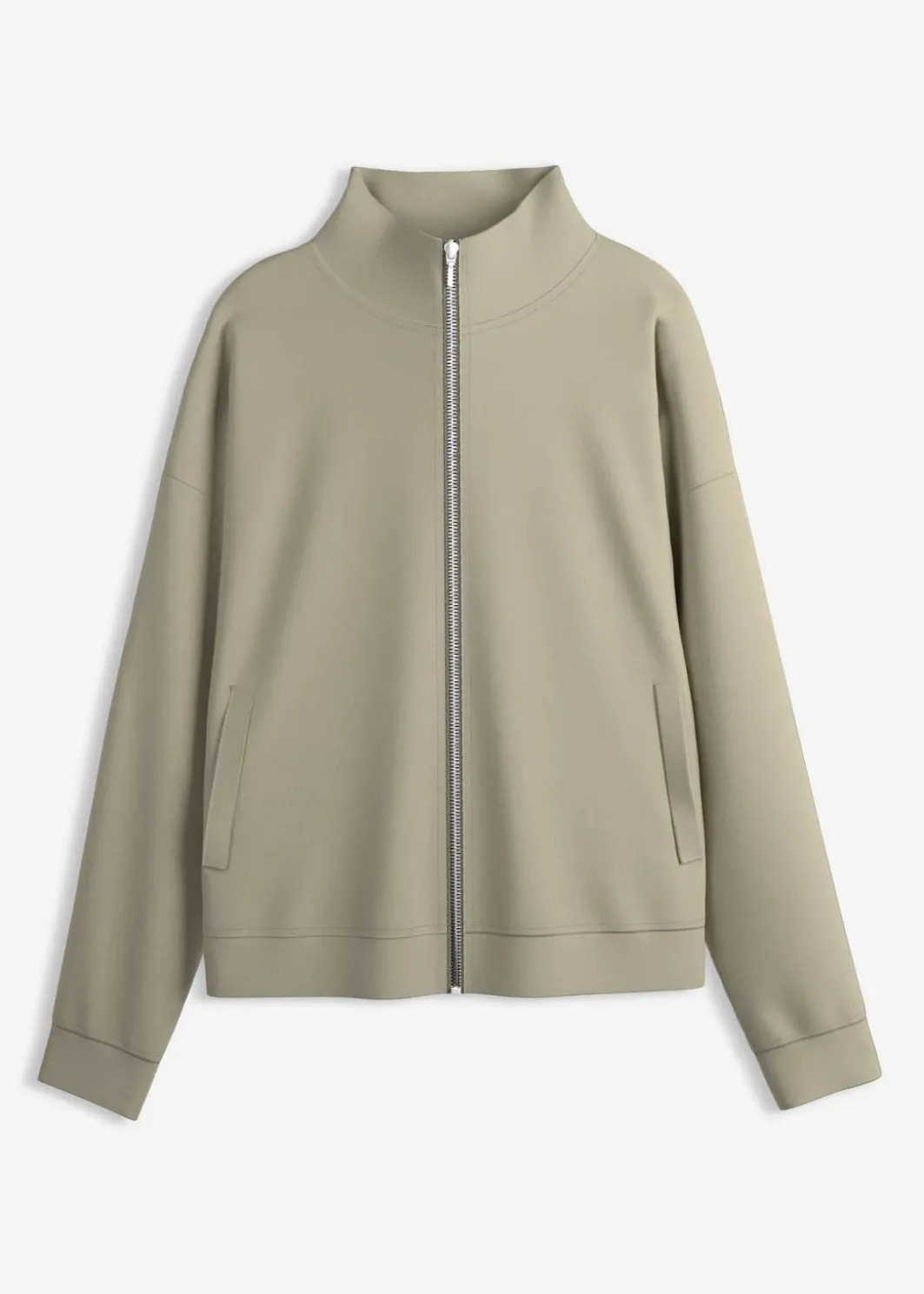 Outlet Jacke in Scuba Qualität mit Reißverschluss Damen Bekleidung·Röcke|Basics