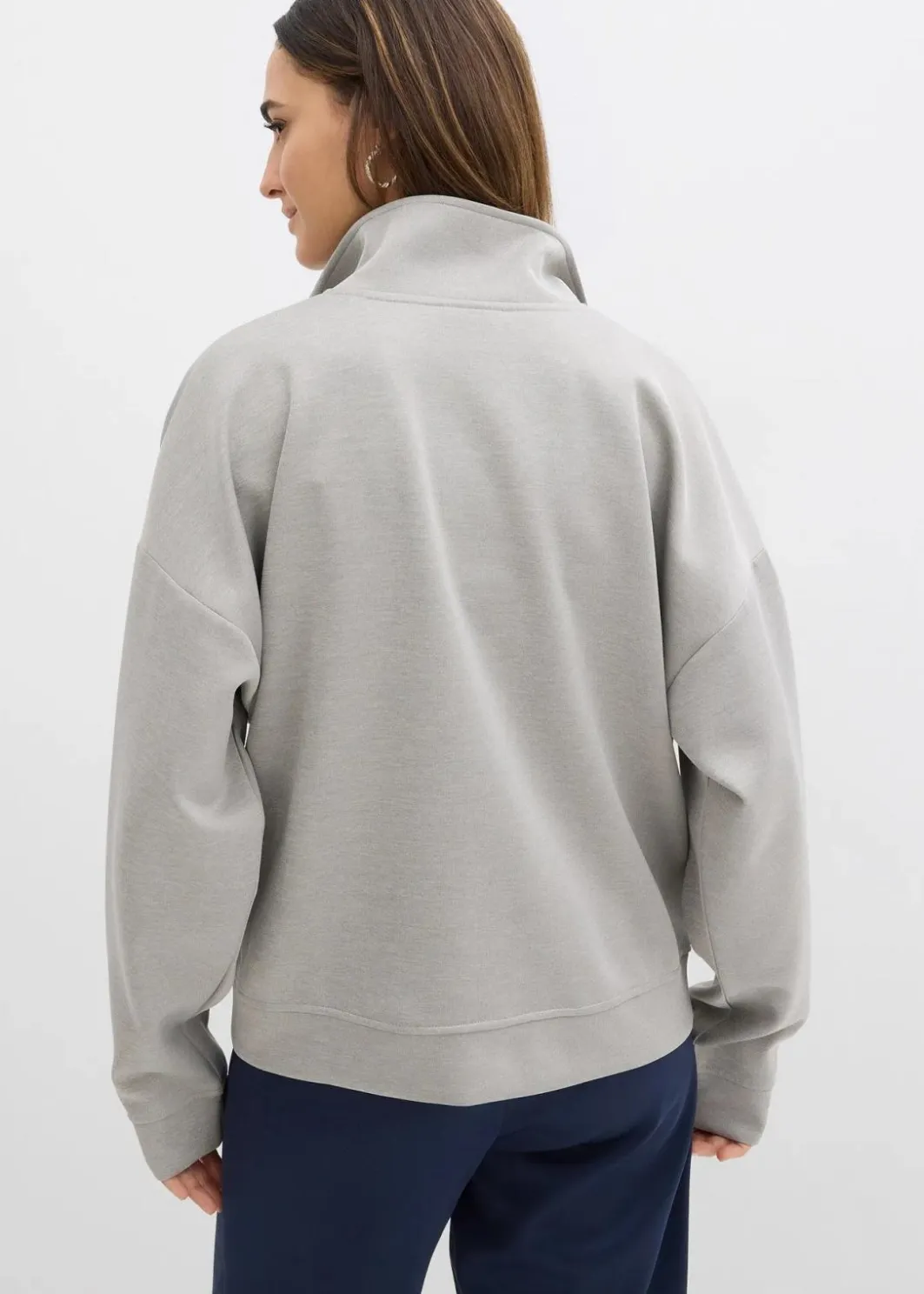 Outlet Jacke in Scuba Qualität mit Reißverschluss Damen Bekleidung·Röcke|Basics