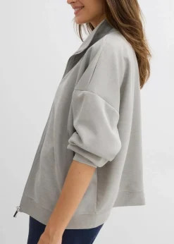 Outlet Jacke in Scuba Qualität mit Reißverschluss Damen Bekleidung·Röcke|Basics