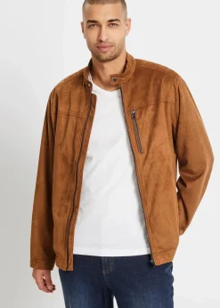 Herren bonprix Große Größen|Jacken & Mäntel|Jacke in Veloursleder-Optik