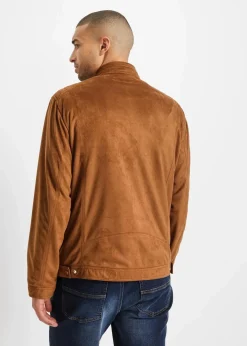 Herren bonprix Große Größen|Jacken & Mäntel|Jacke in Veloursleder-Optik