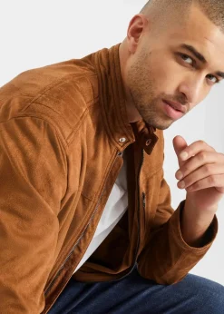 Herren bonprix Große Größen|Jacken & Mäntel|Jacke in Veloursleder-Optik