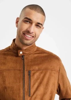 Herren bonprix Große Größen|Jacken & Mäntel|Jacke in Veloursleder-Optik