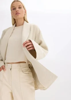 Damen bonprix Jacken & Mäntel|Bekleidung·Hosen|Jacke in Wolloptik