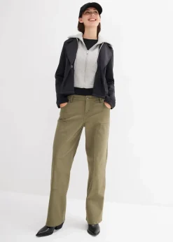 Outlet Jacke mit abgesetzter Kapuze Damen Jacken & Mäntel