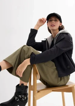 Outlet Jacke mit abgesetzter Kapuze Damen Jacken & Mäntel