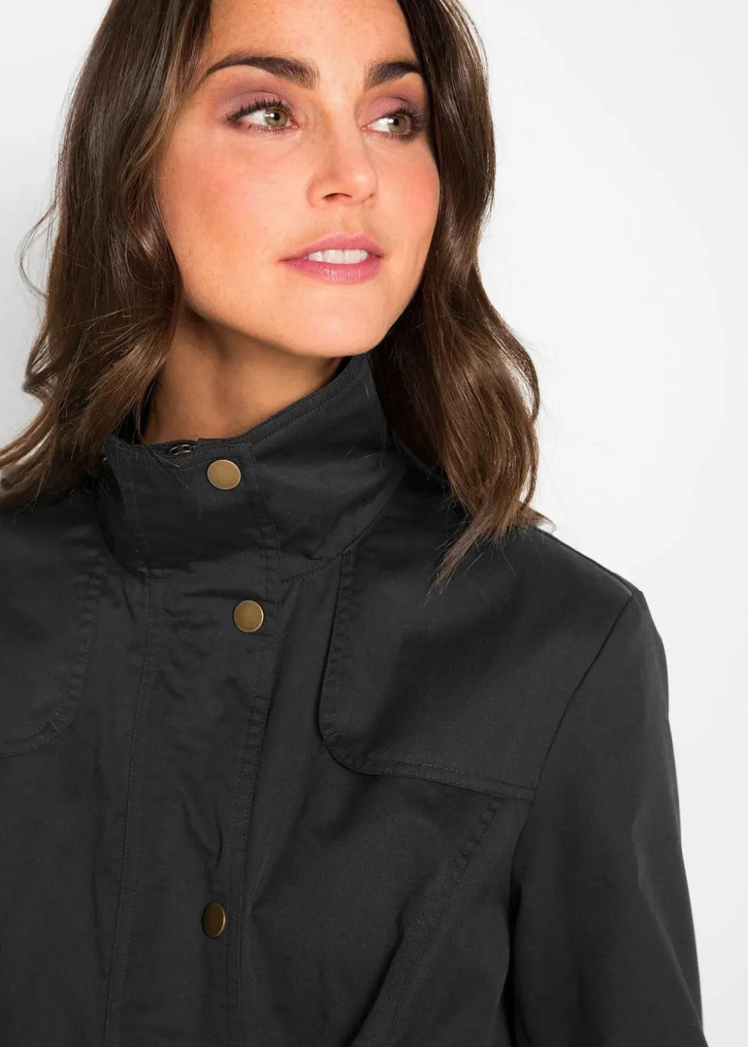 Damen bonprix Jacken & Mäntel|Bekleidung·Hosen|Jacke mit Stehkragen