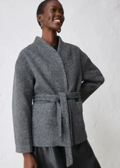 Sale Jacke mit Wolle Damen Bekleidung·Hosen|Jacken & Mäntel