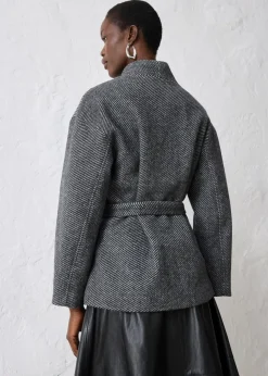 Sale Jacke mit Wolle Damen Bekleidung·Hosen|Jacken & Mäntel
