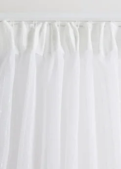 bonprix Gardinen|Jacquard Gardine mit Längsstreifen (1er Pack)
