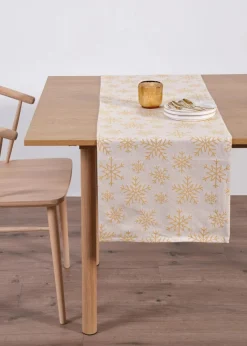 Jacquard Tischläufer aus Bio Baumwolle Geschirr & Servieren|Tischdecken