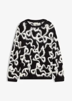 Hot Jacquard-Pullover aus softem Viskose-Mix Damen Bekleidung·Umstandsmode|Bekleidung·Jeans