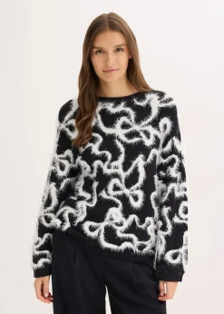 Hot Jacquard-Pullover aus softem Viskose-Mix Damen Bekleidung·Umstandsmode|Bekleidung·Jeans