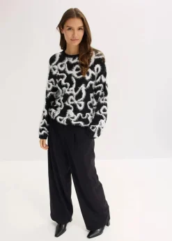 Hot Jacquard-Pullover aus softem Viskose-Mix Damen Bekleidung·Umstandsmode|Bekleidung·Jeans