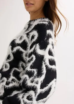 Hot Jacquard-Pullover aus softem Viskose-Mix Damen Bekleidung·Umstandsmode|Bekleidung·Jeans