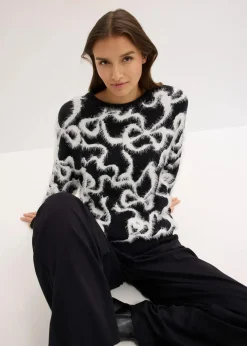 Hot Jacquard-Pullover aus softem Viskose-Mix Damen Bekleidung·Umstandsmode|Bekleidung·Jeans