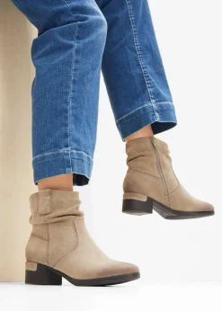 Discount Cowboy Stiefelette in bequemer Weite Damen High Heels|Komfortschuhe