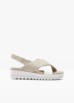 Hot Komfort-Plateau-Sandalen in bequemer Weite Damen High Heels|Komfortschuhe