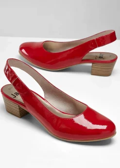 Clearance Komfort-Slingpumps in bequemer Weite Damen High Heels|Komfortschuhe