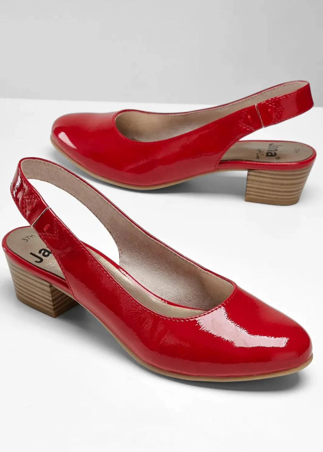 Clearance Komfort-Slingpumps in bequemer Weite Damen High Heels|Komfortschuhe