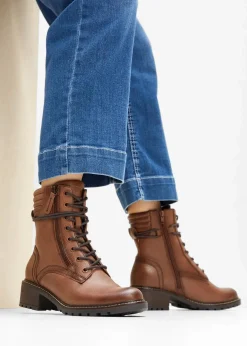 Sale Schnürboots in bequemer Weite Damen High Heels|Komfortschuhe