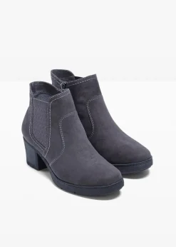 Outlet Stiefelette in bequemer Weite Damen High Heels|Komfortschuhe