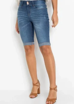 Clearance Jeans Bermuda Mid Waist Damen Bekleidung·Outdoorbekleidung|Bekleidung·Shirts & Tops
