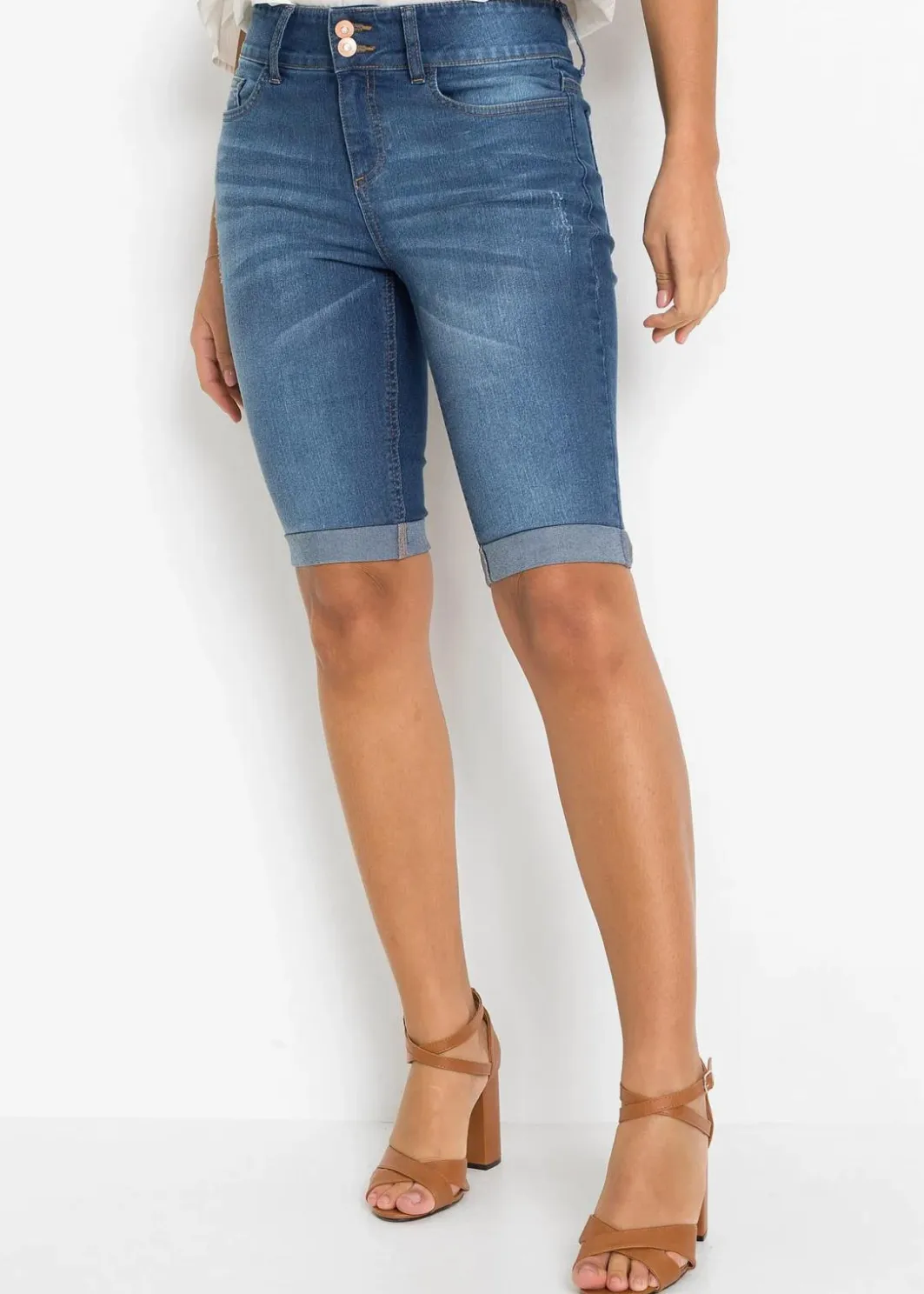 Clearance Jeans Bermuda Mid Waist Damen Bekleidung·Outdoorbekleidung|Bekleidung·Shirts & Tops